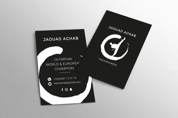 #design htagdesign cartes visite logo jaouad achab